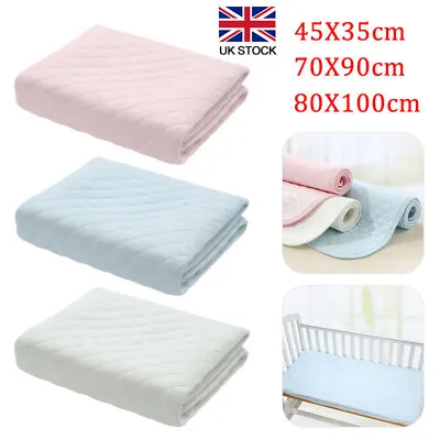 Reusable Washable Absorbent Incontinence Bed Pads Mats Sheet Mattress Protector • £5.99