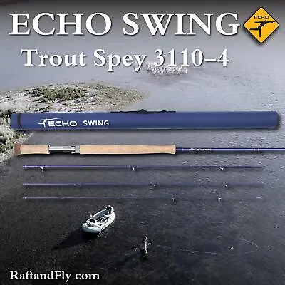 Echo Swing 3wt Trout Spey Rod 3110-4 | Lifetime Warranty - FREE SHIPPING • $274.99