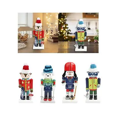 Nutcracker Ornament Holiday Present Puppet Collectibles Statue Home Decoration • £12.32
