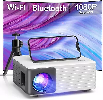 Akiyo Mini Projector With WiFi And Bluetooth 1080P Supported IPhone Projector.. • $38