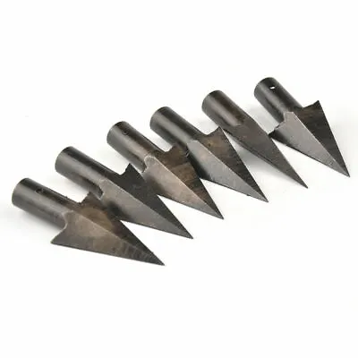 6Pcs Archery Arrowheads Heads Tips Medieval Metal Hunting For DIY Wood Arrow • $13.99