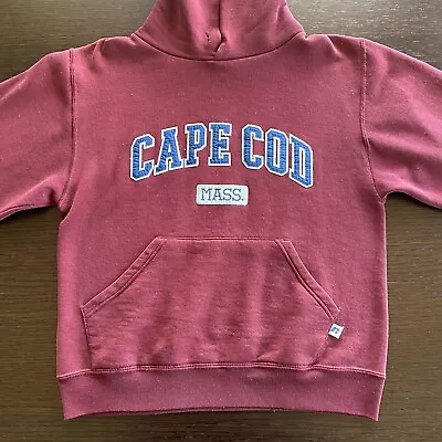 Vintage Cape Cod Russell Athletic Hoodie 90s XS Oversize Embroidered Thin Comfy • $24.99