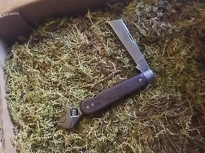 Vintage M KLEIN Pocket Knife Klein Tools With Adjustable Wrench • $149