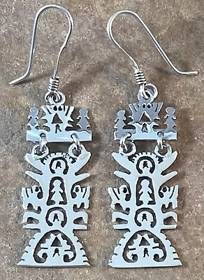 Beautiful Mexican Mexico Sterling Tree Of Life Earrings • $54