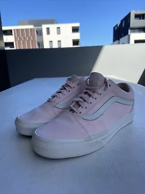 Vans Off The Wall Light Pink Low Top Sneakers UK5 US(w)7.5 EUR38 24cm • $22.95