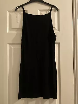 Ladies Black Dress From Misguided Size 14 • £2