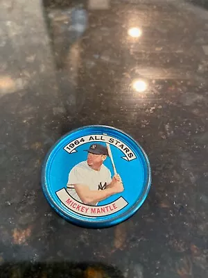 1964 Topps All Star Mickey Mantle Baseball Coin New York Yankees #131 • $45