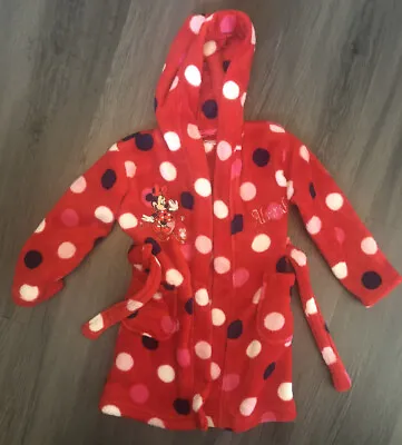 Disney Store Exclusive - Minnie Mouse Girls Dressing Gown - Alannah. Age 2-3 • £14.95