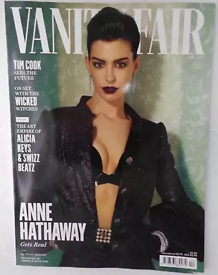 Vanity Fair Magazine April 2024 Anne Hathaway Tim Cook +Alicia Keys &Swiss Beatz • £10.99