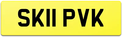 Sk11 Pvk Reg Number Plate - Skip Loader Truck Waste Wagon Lorry Mini Midi Hire • £649