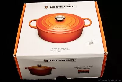 Le Creuset 7 1/4 Qt Dutch Oven In Flame Volcanique Orange Classic - New In Box • $112.50
