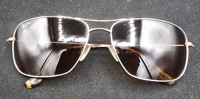 Maui Jim Sunglasses MJ-246-17 WIKI WIKI Gold Frames W/ Bronze Lenses EXC! • $99.95
