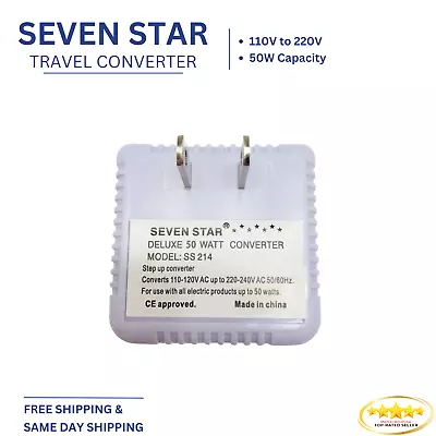 Seven Star SS214 50 Watt Step Up Voltage Converter • $11.99