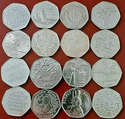 50p COINS FIFTY PENCEOLYMPICSBEATRIX POTTERCOMMEMORATIVEKEW COIN  • £5.59