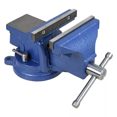 5  Bench Vise W/ Anvil Swivel Locking Base Table Top Clamp Heavy Duty Vice USA • $33
