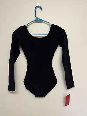 New W/ Tags Capezio Women's Team Basic Long Sleeve Leotard Black Adult XS • $14.99