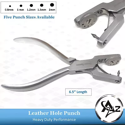 Heavy Duty Best Leather Hole Punching Hand Pliers For BeltBagShoes&Watch Strap • $15.99