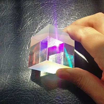 1PCS 30*30*34mm Defective Dichroic Cube Beam Splitter Prism Home Decoration • $6.64