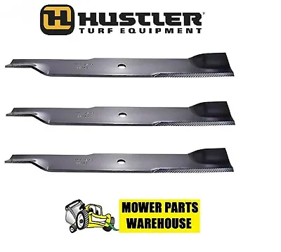 $39.95 • Buy 3 Replacement Hustler Mower Blades 54  Cut Xr-7 Z & Super Z 797696 601124 