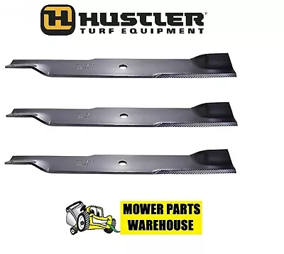 3 Replacement Hustler Mower Blades 54  Cut Xr-7 Z & Super Z 797696 601124  • $39.95