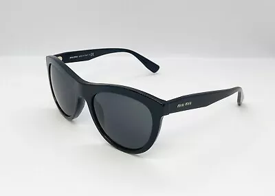 Miu Miu SMU 07U 1AB-5S0 Women Sunglasses Black / Grey Gradient Cat Eye SC L • $89.99