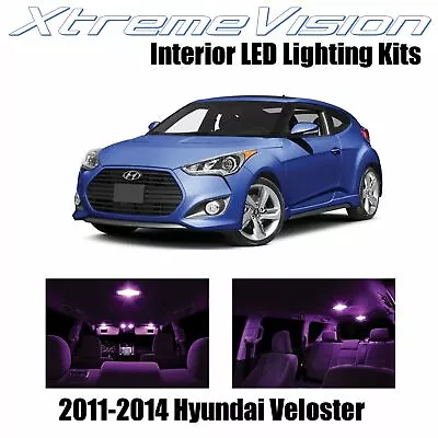 XtremeVision Interior LED For Hyundai Veloster 2011-2014 (7 PCS) Pink • $9.99