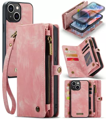 $28.59 • Buy Detachable Cover Leather Wallet Case For IPhone 14 13 12 11 Pro Max XS 8 7 6 SE