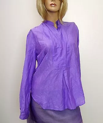 $312.60 • Buy $750 NEW Authentic Gucci Cotton/Silk Shirt Top W/Gold Buckle, Sz 42, 281460