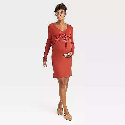 Cropped Ruffle Maternity Coordinate Set - Isabel Maternity By Ingrid & Isabel • $13.99