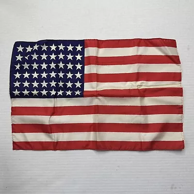 Vintage Small 48 Star American Flag 16  X 11   Silk Americana • $19.99