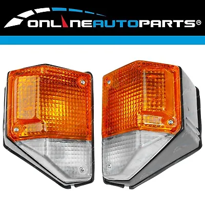 LH+RH Front Corner Park Lights Pair For Toyota Landcruiser 70 75 Series 85-99 • $65.95