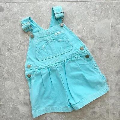 OshKosh Turquoise Shortalls Size 3 • $59.99