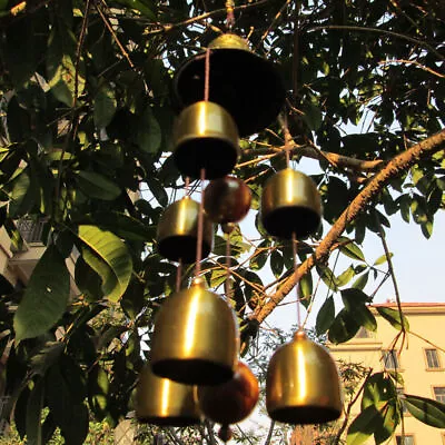 Wind Chimes Large Copper Bells Hanging Garden Yard Home Decor Outdoor Retro • £10.07