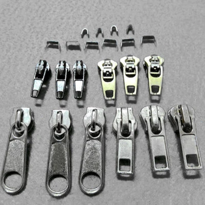£2.99 • Buy 22x Zip Repair Kit Zipper Replacement Quick Fix Universal Slider Jeans Trousers