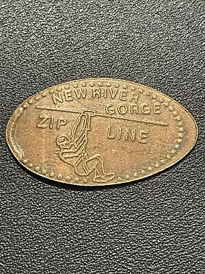 New River Gorge Zip Line Copper Elongated Penny #9580 • $2.05