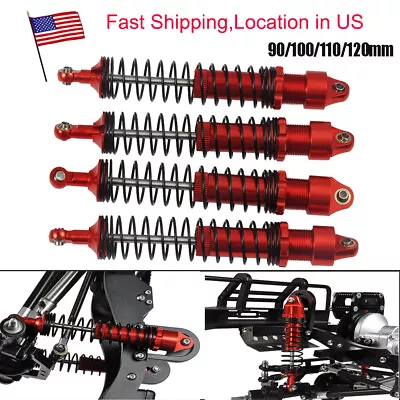 4x Metal Shock Absorber 90/100/110/120mm For Axial SCX10 II D90 TRX-4 RC Crawler • $22.51