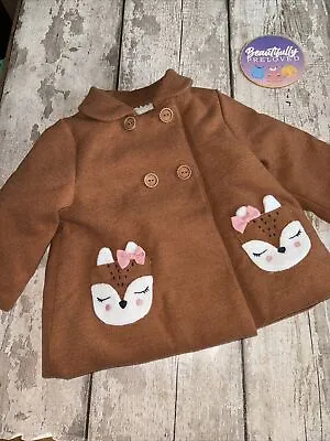 Baby Girls Beautiful Coat By Du Pareil Au Meme Age 6 Months • £3