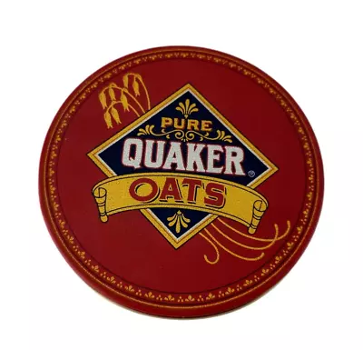 Vintage 1991 Pure Quaker Oats Empty Collector Tin Round Canister Cookie Tin #2 • $6.98