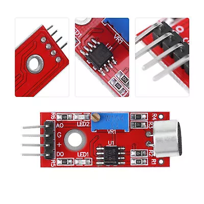 High Sensitivity Microphone Audio Amplifier Module Output 20dB Gain DC 3.3V/5V • £5.85