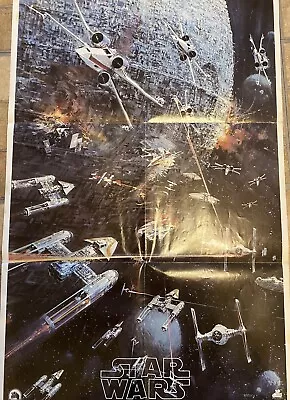 1977 Star Wars A New Hope 33  X 22  Vintage Folded Movie Poster Original 2T-541 • $49.99