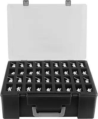 Miniature Storage Sturdy Carrying Figure Case -108 Slot Figurine Minature Carryi • $56.99