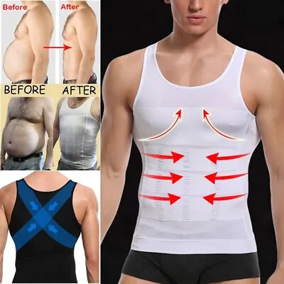 $4.99 • Buy Fajas Para Hombres Faja Reductora De Hombre Body Shaper Abdomen Control Vest Top