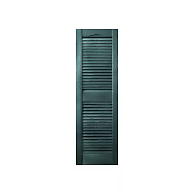 Plastic Development Group 14 X 51 Inch Exterior Vinyl Louvered Shutters Green • $46.99