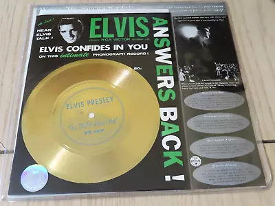 ELVIS PRESLEY Lp- ELVIS ANSWERS BACK  (1996) W/ CD~Flexi-disc~10  78~Bklt NM • $29.99