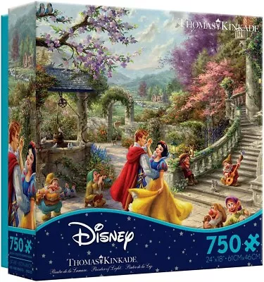 Disney Thomas Kinkade Jigsaw Puzzle Snow White Sunlight 750 Piece • $32