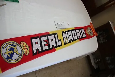 Scarf Of Wool Official Of The Real Madrid With Background Flag Of Spain Scarf • $19.40