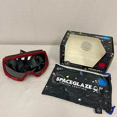 VonZipper VZ Spaceglaze Snow Goggles Red Frame W/ Black Chrome Lens • $72