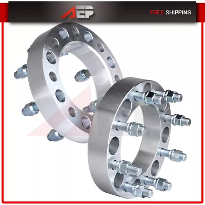 2X 8x6.5 1.5  Wheel Spacers 9/16 X18 For Dodge Ram 2500 3500 Ford F-250 F-350 • $62.53