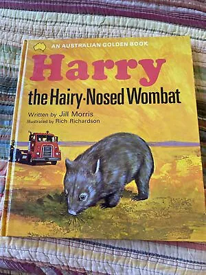 Harry The Hairy-nosed Wombat Morris Golden Book 1970 1st Ed. VINTAGE AUSTRALIAN • $5