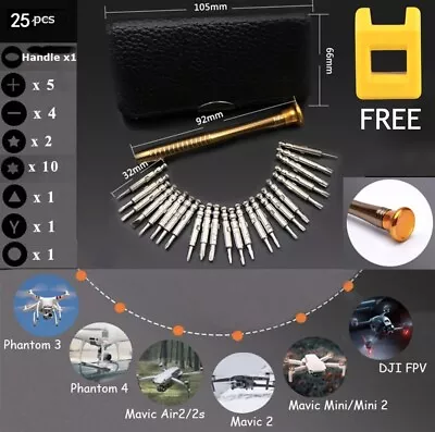 Screwdriver Set 25 Jewelers Watch Jewelry Eyeglass Repair Tools Precision Micro • $12.95